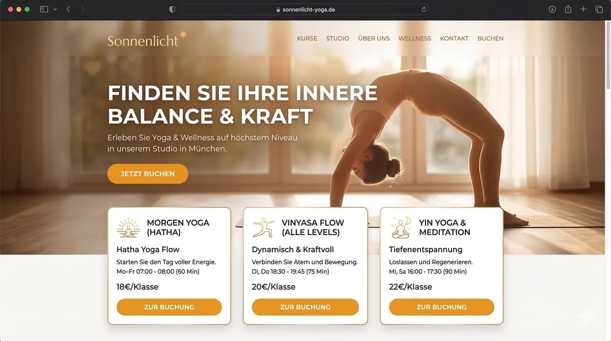 Yoga Studio – Sonnenlicht Yoga